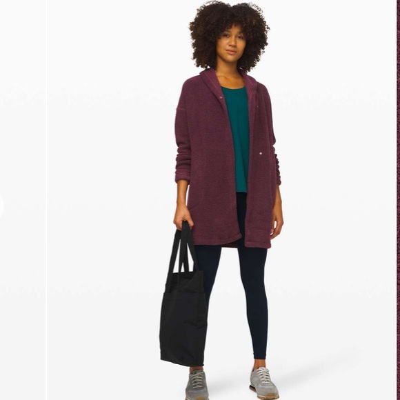 lululemon athletica Jackets & Blazers - Lululemon Sincerely Sherpa Wrap
Heathered Arctic Plum